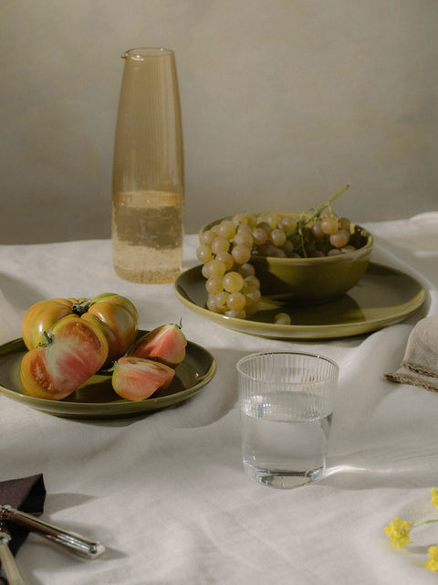 Bilancia Large Deep Bowl | Citrine Green
