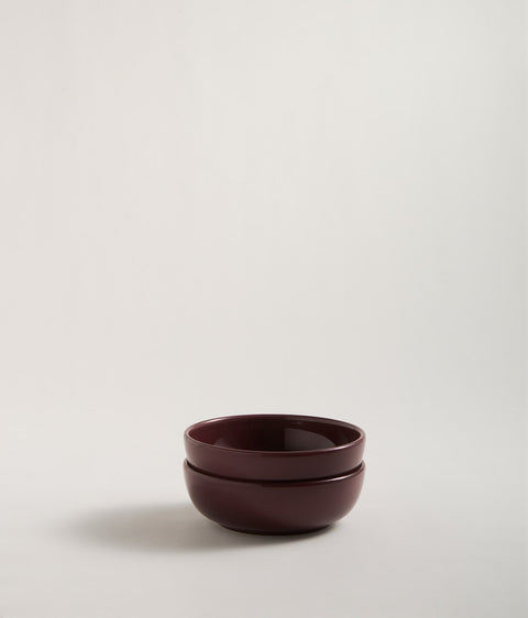Bilancia Large Deep Bowl | Plum Red
