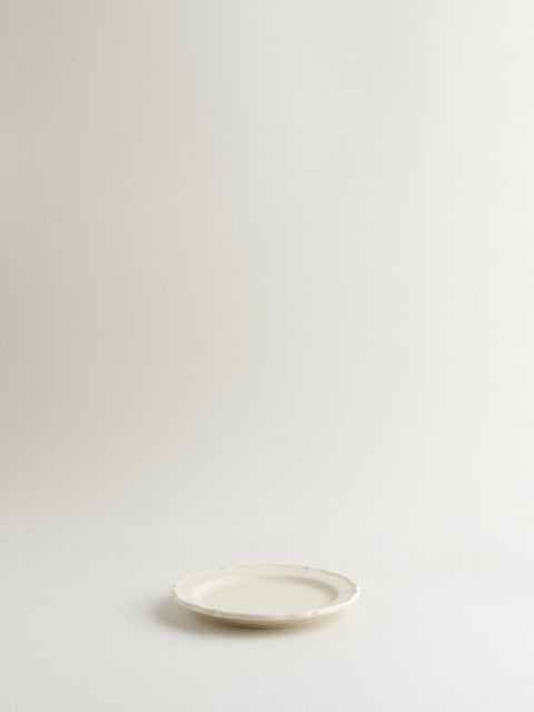 Festone Flat Bread Plate | Almond