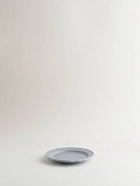 Festone Flat Bread Plate | Ash Gray