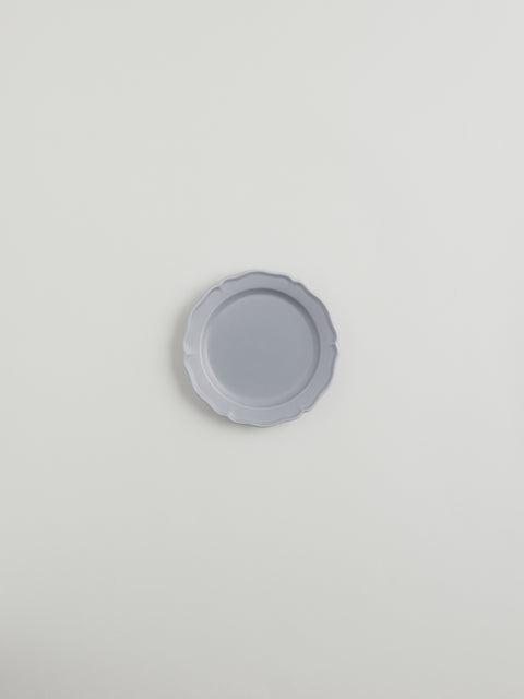 Festone Flat Bread Plate | Ash Gray