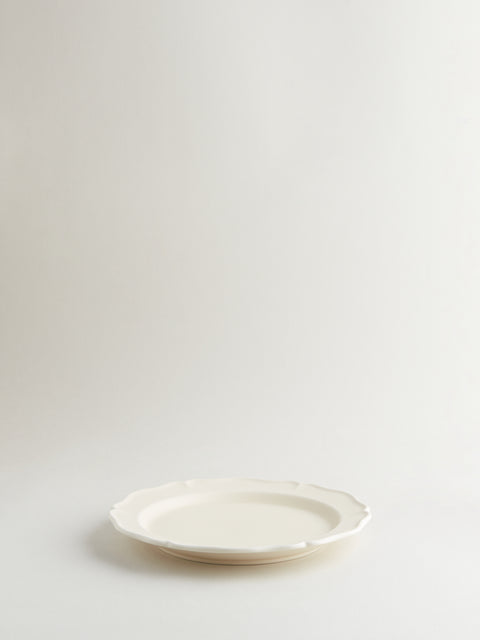 Festone Large Flat Plate | Almond