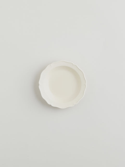 Festone Medium Flat Bowl | Almond
