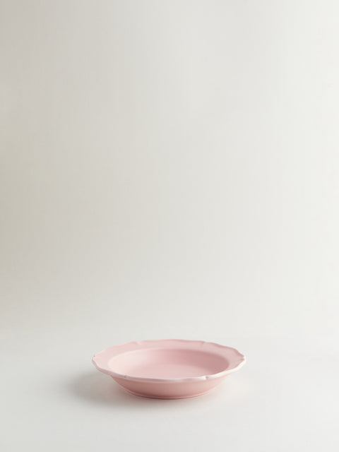 Festone Medium Flat Bowl | Cameo Pink