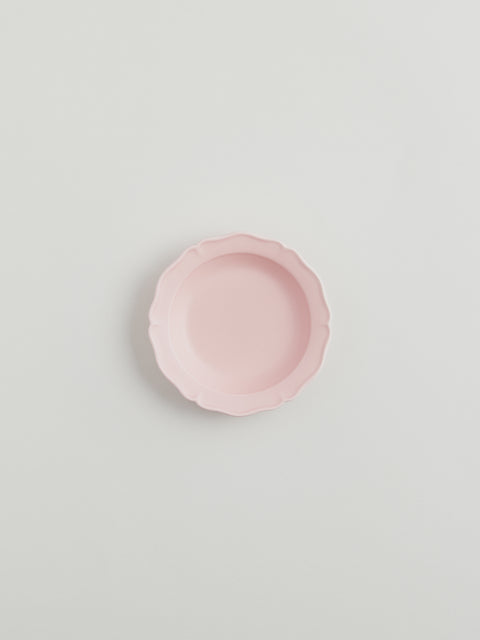 Festone Medium Flat Bowl | Cameo Pink