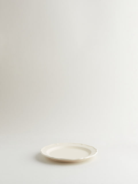 Festone Small Flat Plate | Almond