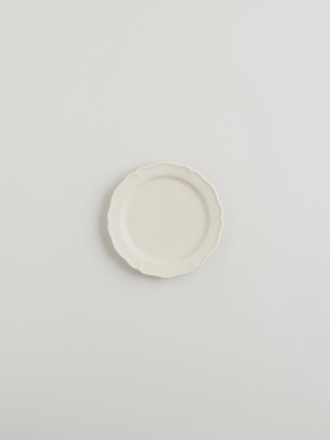 Festone Small Flat Plate | Almond