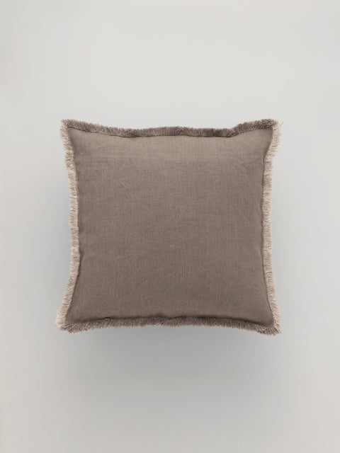 Hopsack Cushion | warm gray