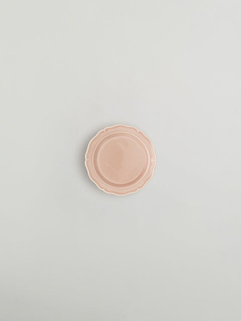 Festone Flat Bread Plate | fawn pink