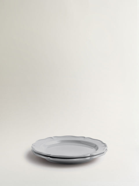 Festone Large Flat Plate | cadet blue