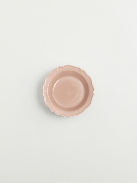 Festone Medium Flat Bowl | fawn pink