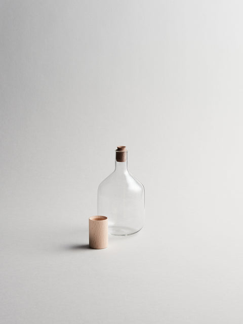 Trulli Tall Olive oil and Vinegar Bottle | Clear