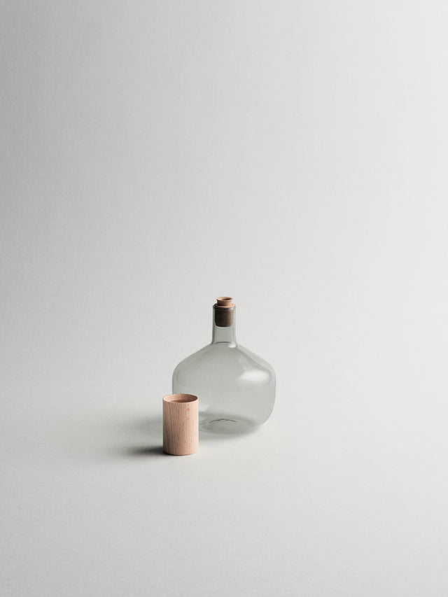 Trulli Short Olive oil and Vinegar Bottle | Fog Gray