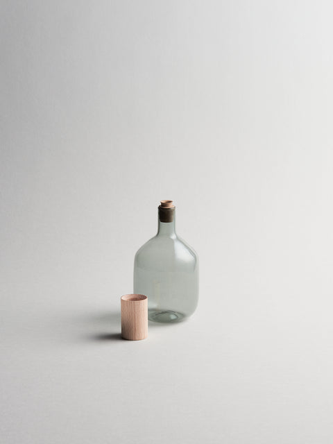 Trulli Tall Olive oil and Vinegar Bottle | Fog Gray