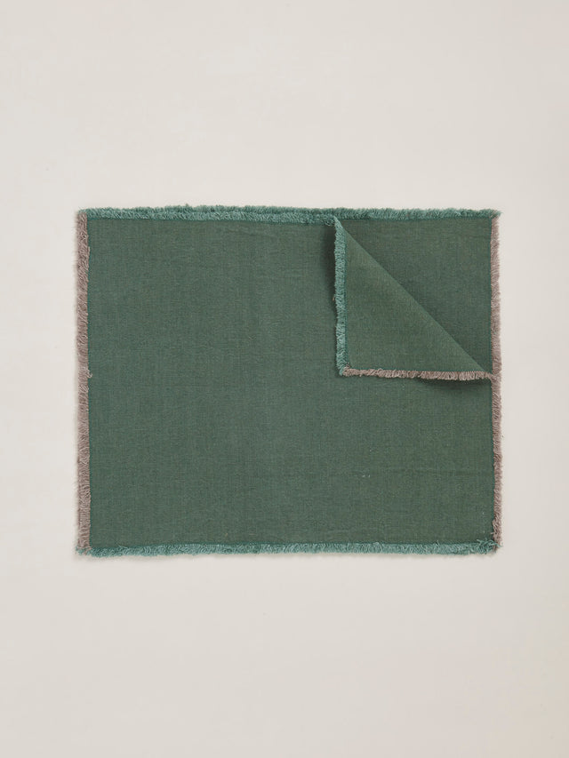 Hopsack Placemat | Slate Green