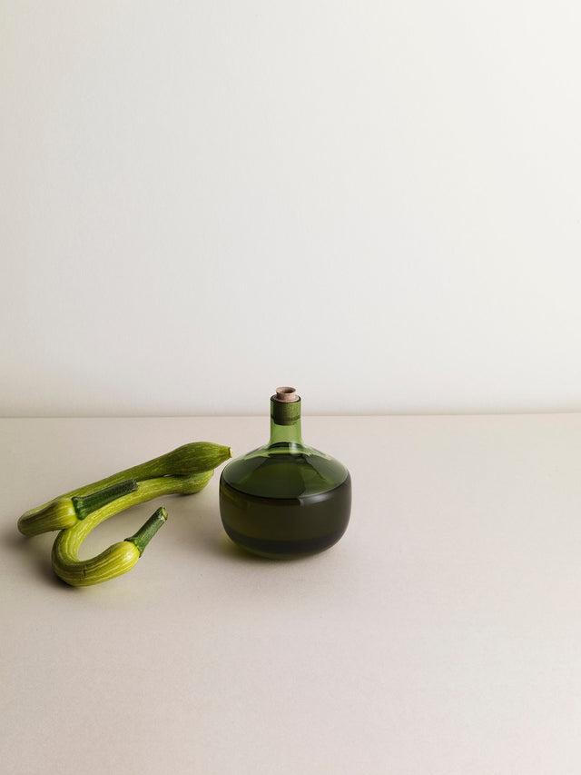 Trulli Short Olive oil and Vinegar Bottle | Diamine Green
