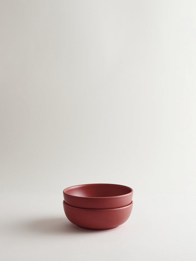 Bilancia Large Deep Bowl | pompei red