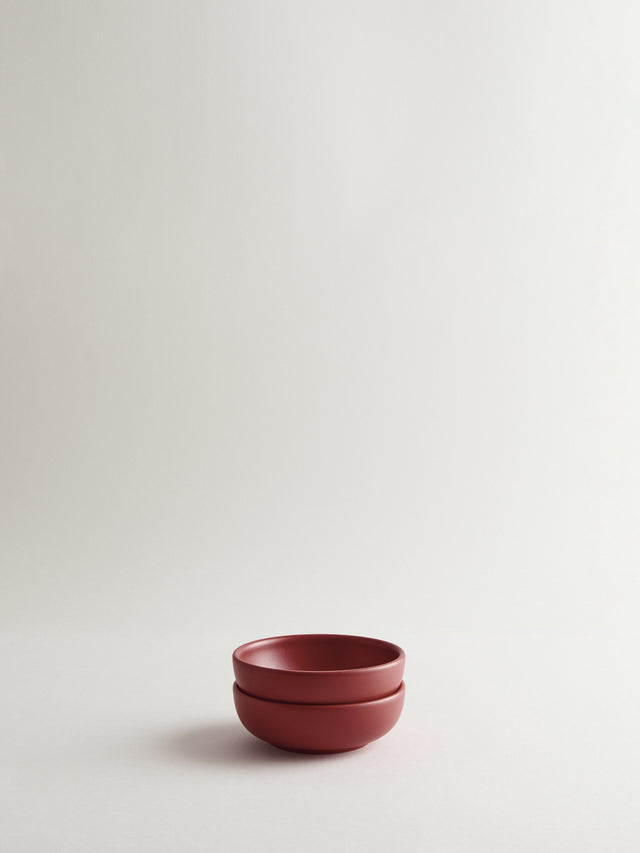 Bilancia Small Deep Bowl | pompei red