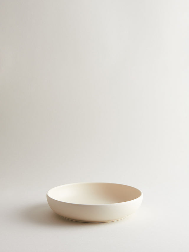 Bilancia Large Flat Bowl | Almond