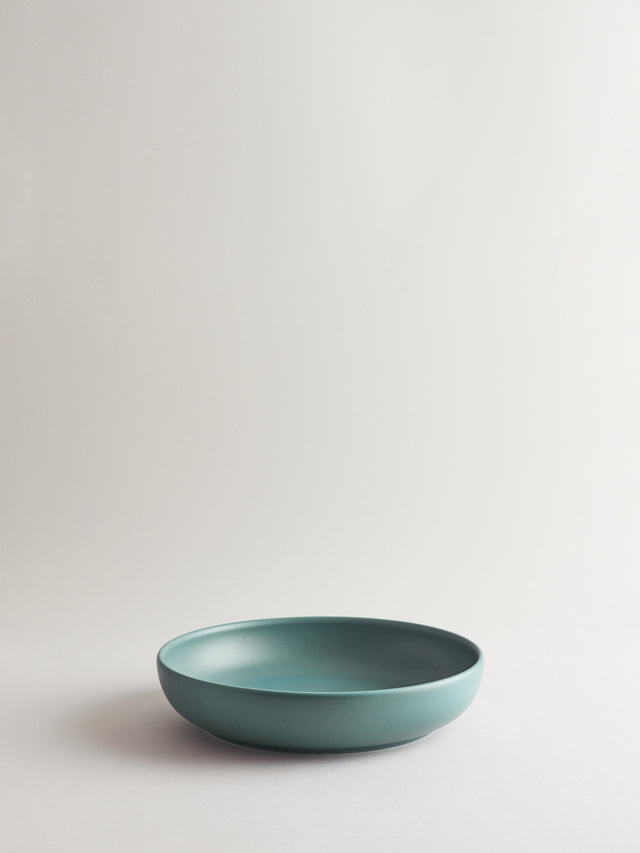 Bilancia Large Flat Bowl | Nile blue