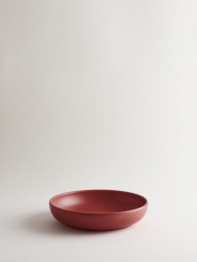 Bilancia Large Flat Bowl | Pompei red