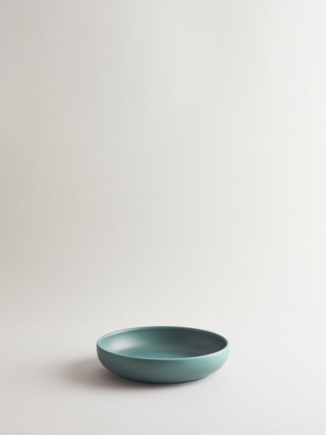 Bilancia Medium Flat Bowl | nile blue