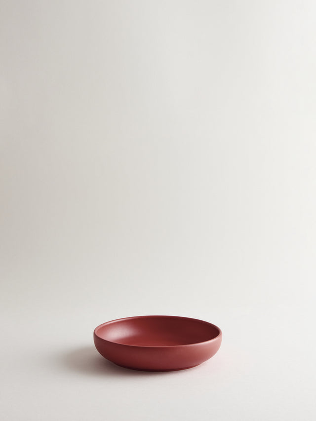 Bilancia Medium Flat Bowl | Pompei red