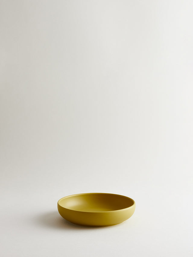 Bilancia Medium Flat Bowl | pyrite yellow