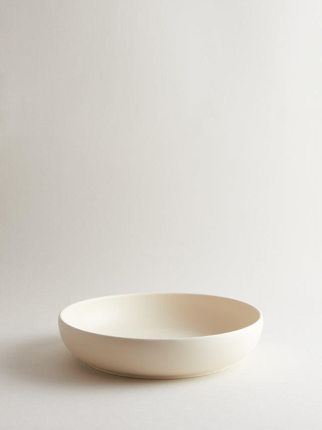 Bilancia XLarge Flat Bowl | Almond