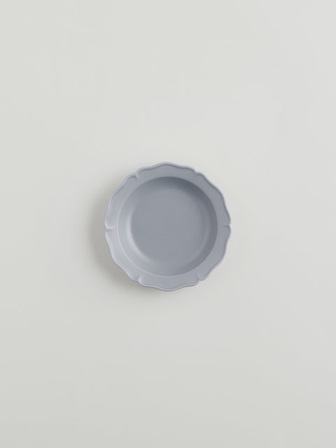 Festone Medium Flat Bowl | Ash Gray