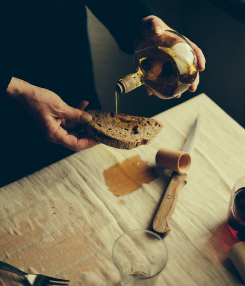 Trulli Short Olive oil and Vinegar Bottle | Clear