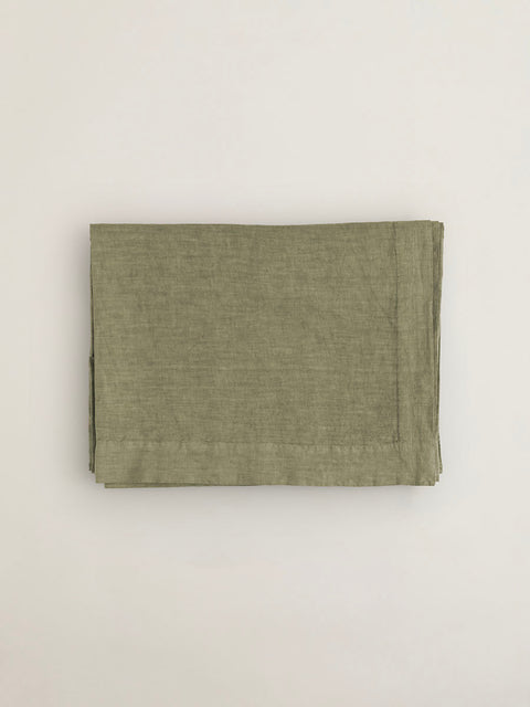 Tela Tablecloth | olive buff
