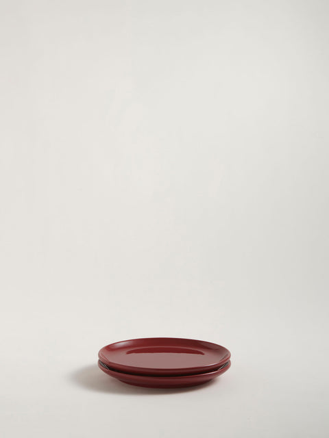 Bilancia Small Flat Plate | ottoman red