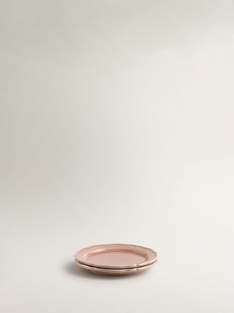 Festone Flat Bread Plate | fawn pink