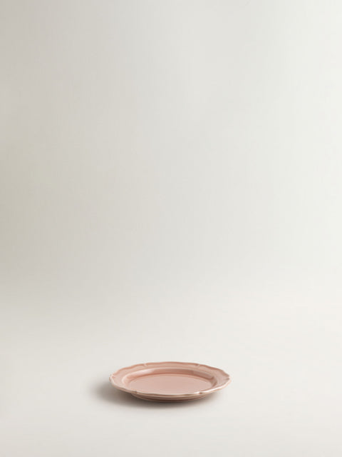 Festone Flat Bread Plate | fawn pink