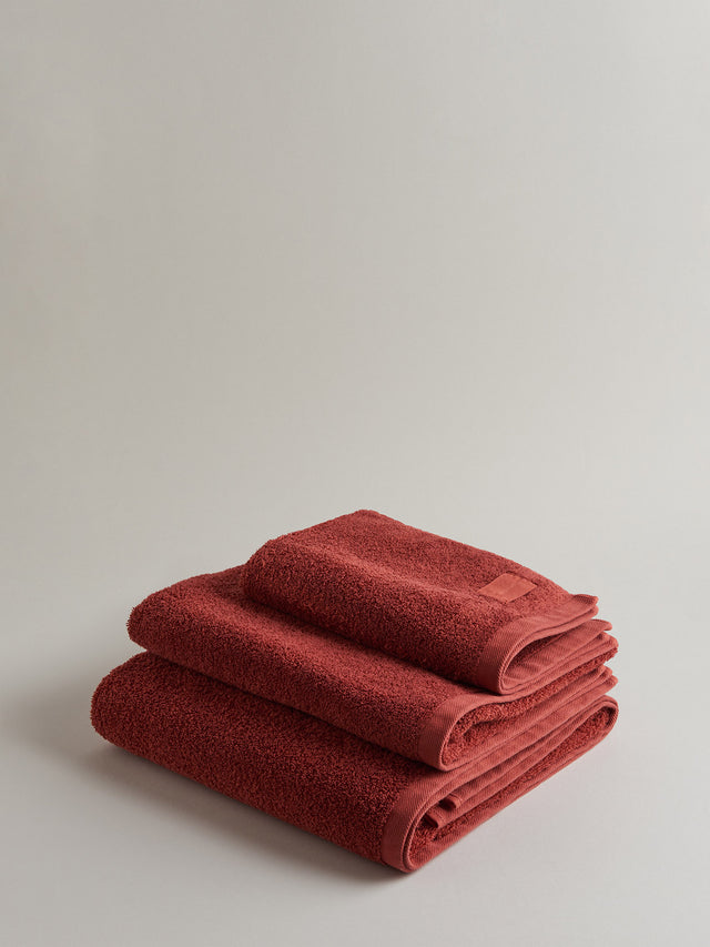 Spugna towel Set | Pompei Red