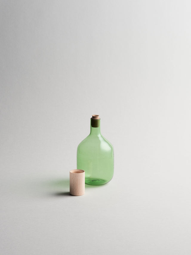 Trulli Tall Olive oil and Vinegar Bottle | Diamine Green