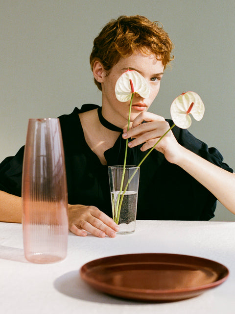 Bilancia Small Flat Plate | ottoman red