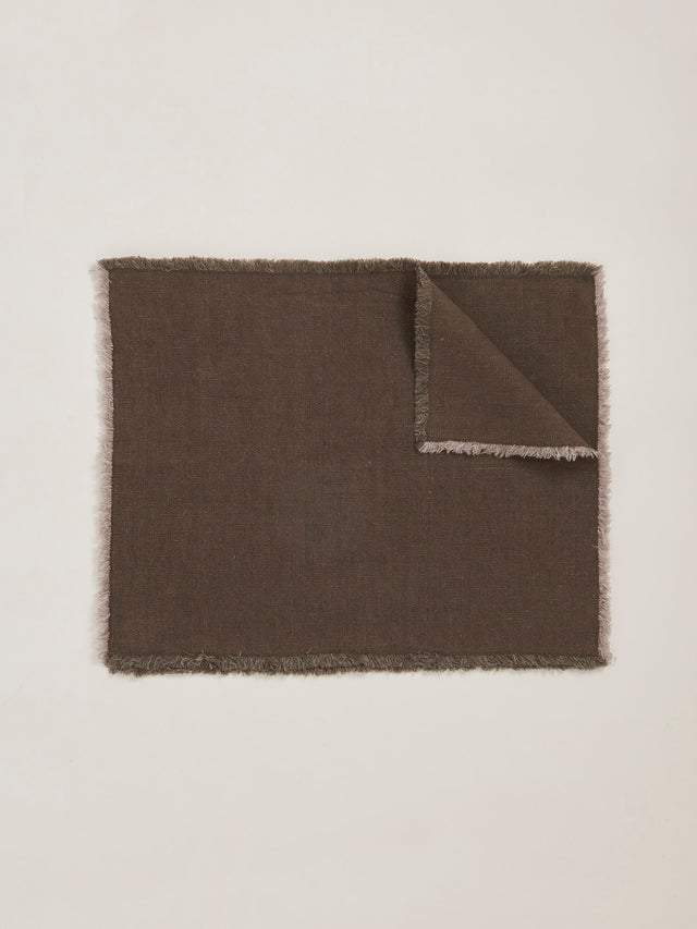 Hopsack Placemat | Moro Brown
