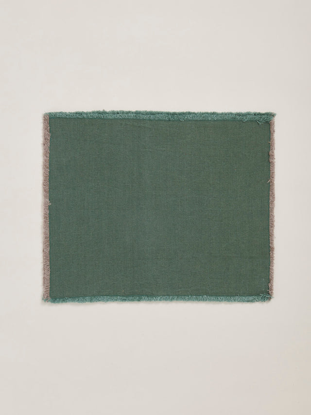 Hopsack Placemat | Slate Green